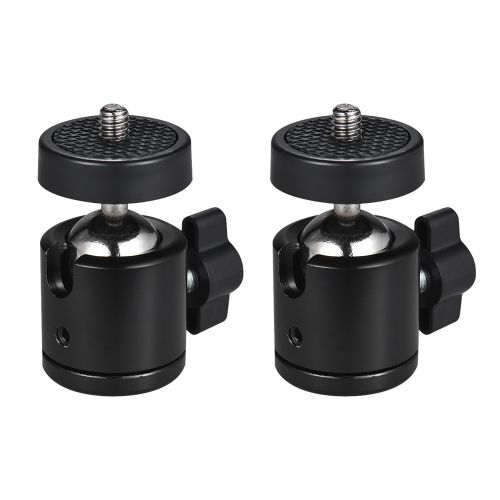 2pcs 360 Degree Rotating Swivel Mini Tripod Ball Head With
