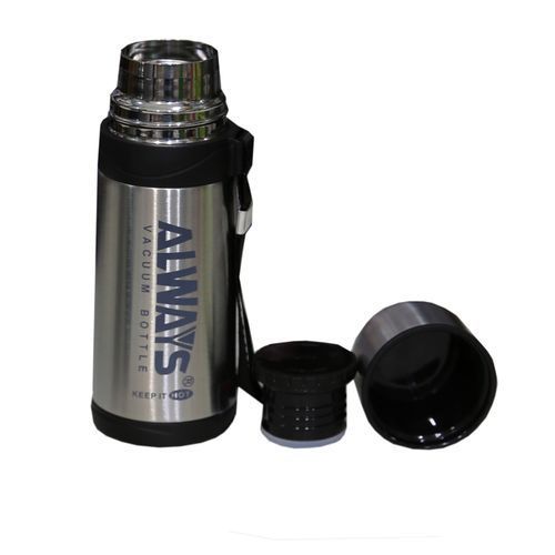 Always Portable Vacuum Thermos Flask  0.5ltr - Silver