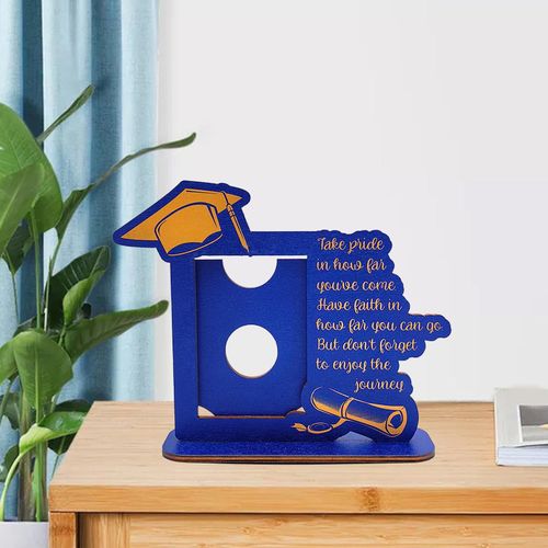 Picture Frame Graduation Gift Art Decoration Desk Blue