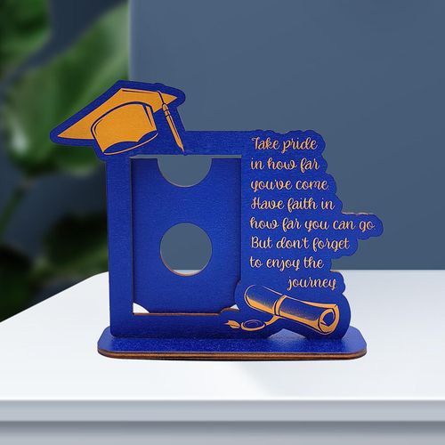 Picture Frame Graduation Gift Art Decoration Desk Blue