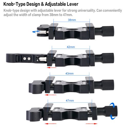 Andoer CL-50LS Aluminum Alloy Quick Release Clamp And Quick
