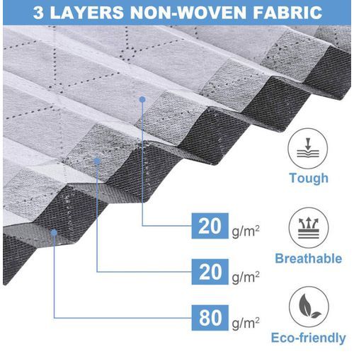 Foldable Non Woven Under Bed Storage Bag, With Clear Window, Zipper