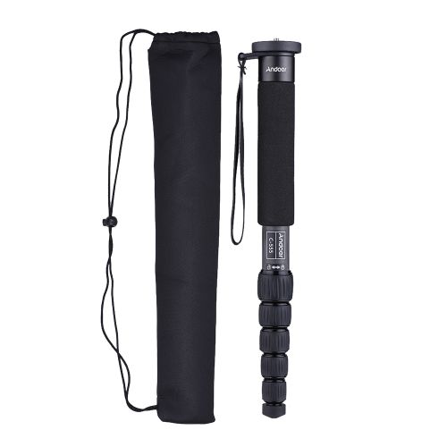 Andoer C-555 155cm/5.1ft Carbon Fiber Camera Monopod Unipod