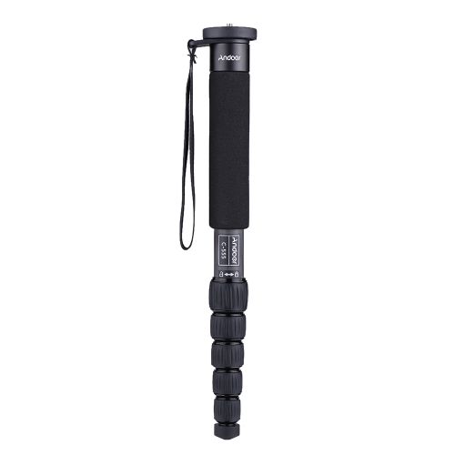 Andoer C-555 155cm/5.1ft Carbon Fiber Camera Monopod Unipod