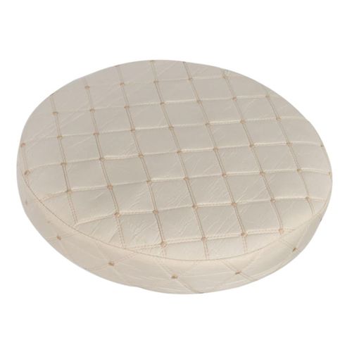 Grid Round Seat Cushion Sleeves Breathable Beige Grid