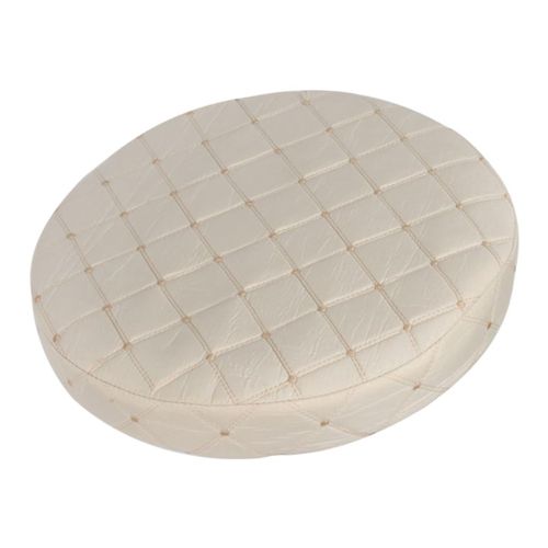 Grid Round Seat Cushion Sleeves Breathable Beige Grid