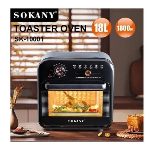 18L Multifunction Air Fryer Electric Without Oil Free Deep Digital Air Fryer-Black
