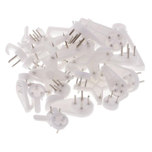 40pcs Picture  Hook Hanging HOOKS Hangers 4 Styles