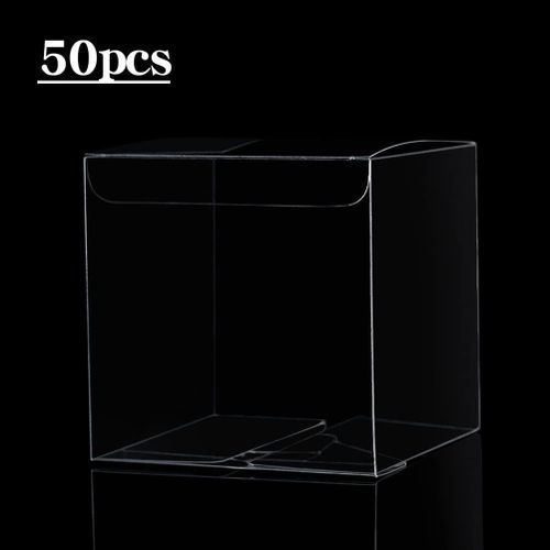 915 Generation 50Pcs Clear Plastic Boxes for Gifts Pvc Packing Box Gift Packaging Transparent Candy Box Wedding Gift Boxes Party Favors