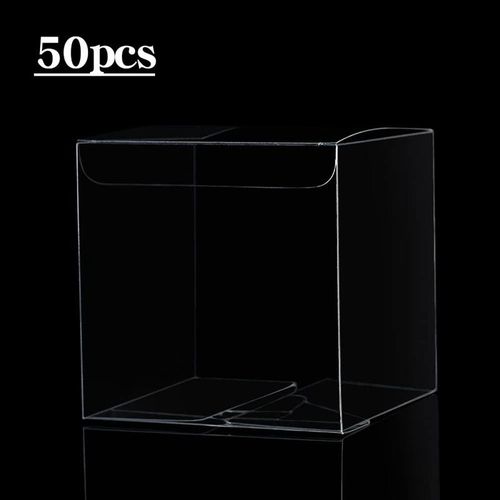 915 Generation 50Pcs Clear Plastic Boxes for Gifts Pvc Packing Box Gift Packaging Transparent Candy Box Wedding Gift Boxes Party Favors