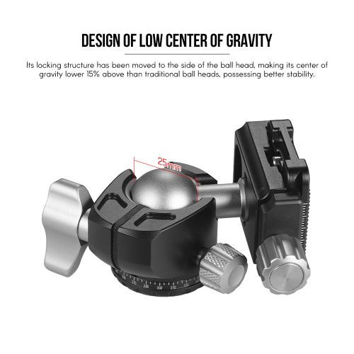 Andoer D-25C  Machining Aluminum Alloy Double Notch Ball
