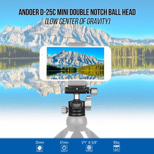 Andoer D-25C  Machining Aluminum Alloy Double Notch Ball