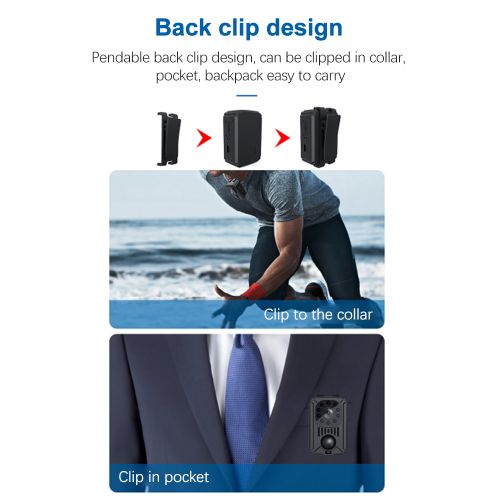 1080P HD Body Mounted Camera Portable Video Recorder With