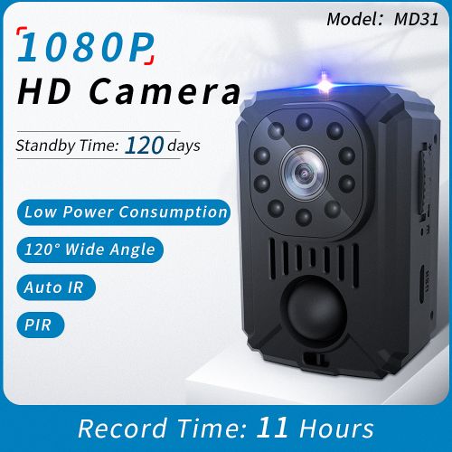 1080P HD Body Mounted Camera Portable Video Recorder With