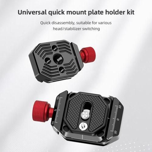 Quick Release Clamp Adapter Set With Quick Release Plate