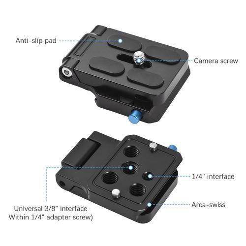Foldable Lshaped Quick Release Plate Camera L Bracket