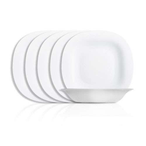 Luminarc 6 Pieces Of Luminarc Deep Soup Plates Bowls,White.