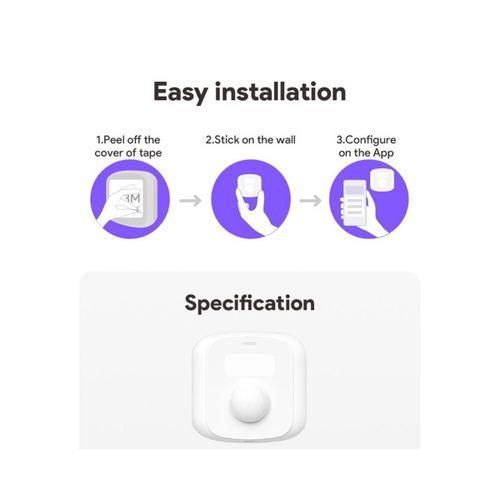 Tuya Zigbee Mini Human Motion Movement Body PIR Light Sensor