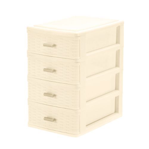 Mini Multi-Layer Desktop Drawer Style Storage Box-Beige