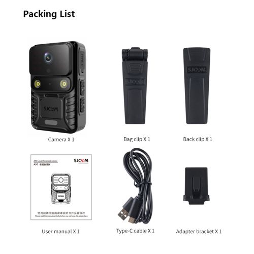 Sjcam A50 4K Wearable Body Camera WiFi Sports Camera