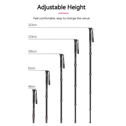 Manbily E-222 64.1-inch Camera Monopod Aluminum Alloy 5