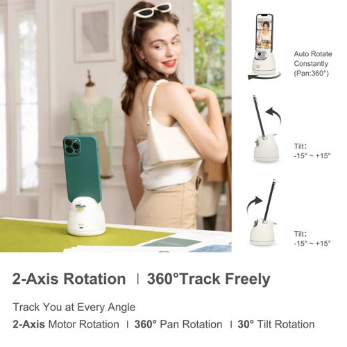 Hohem GO 2-Axis AI Auto-tracking Phone Holder 360°