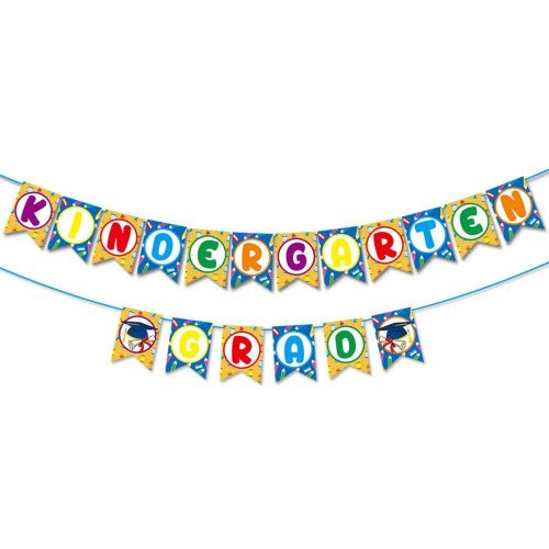 Kindergarten Graduation Banner Kindergarten Graduation Party Decor for Nursery School Kindergarten NO5238