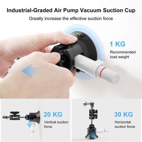Puluz PU844B 3 Inch Suction Cup Mount Quick Release