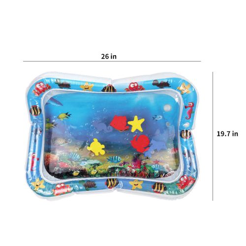 Inflatable Baby Water Mat Infant Tummy Time Playmat Toddler
