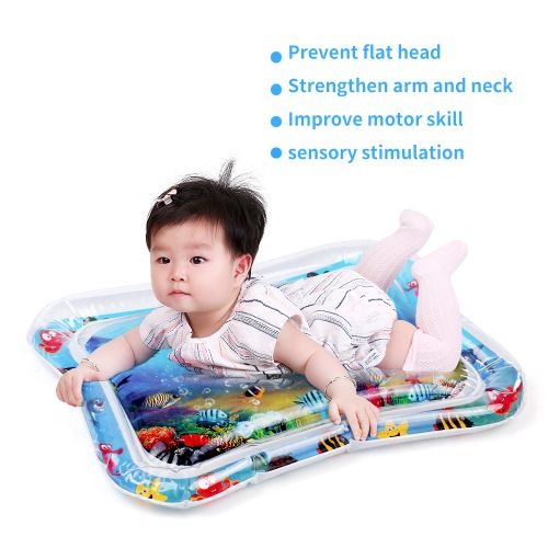 Inflatable Baby Water Mat Infant Tummy Time Playmat Toddler