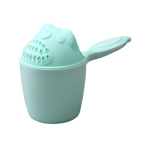 Cartoon Baby Bath Shampoo Cup Children Bathing Bailer Baby Shower Spoons Washing Hair Cup New,Green NO5236