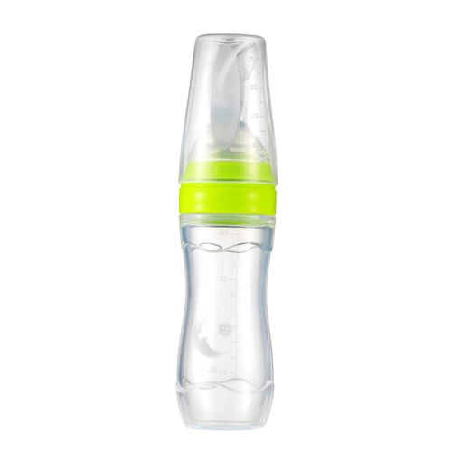 Baby Toddler Leak-proof Food Dispensing Spoon Juice Cereal Feeding Bottle 120ml NO5124