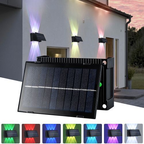 Waterproof Outdoor RGB Six-Head Colorful Wall Lamp - Colorful Light
