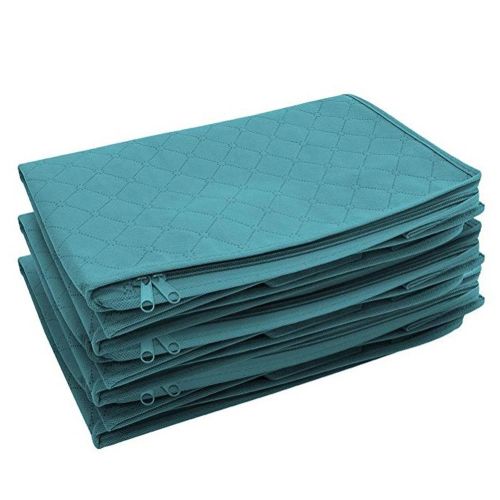 3 Pieces Non-woven Wardrobe Organizer - Blue