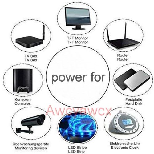5.5mm x 2.1mm Power Extension Cable 1M 3M 5M 10M CCTV LED LCD DC Jack Socket Male to female plug 5V 6V 9V 12V adapter supply