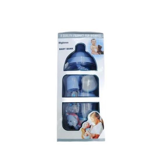 Big Boss Newborn Starter Baby Bottle Feeding Gift Set-Blue