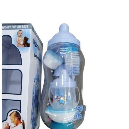 Big Boss Newborn Starter Baby Bottle Feeding Gift Set-Blue