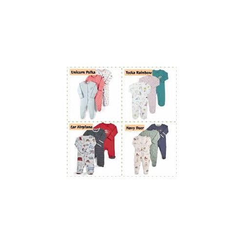 3pcs Baby overalls pack - colors may vary