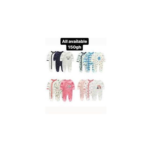 3pcs Baby overalls pack - colors may vary