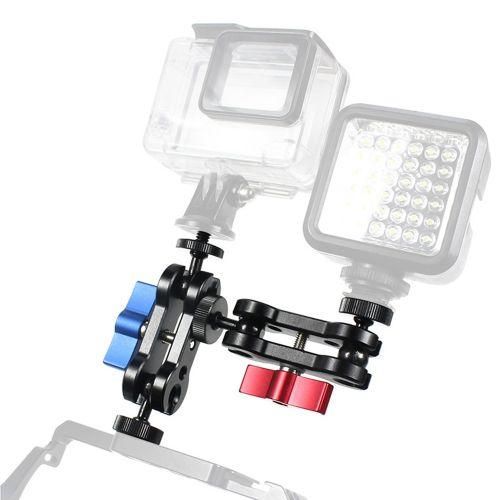 Double Ballhead Mount 14 Inch Screw Magic Ball Head Arm