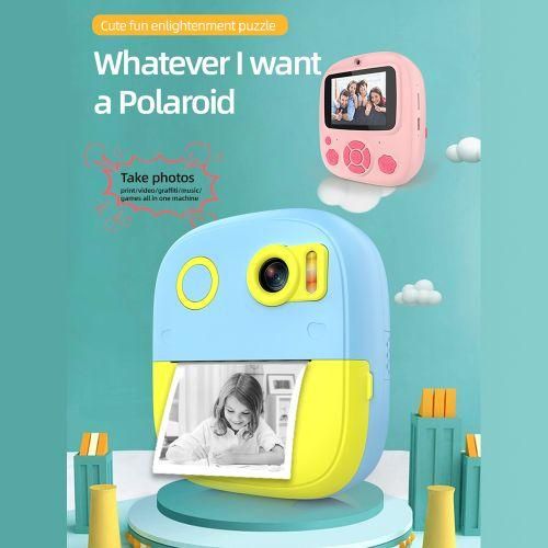 Kids Camera Instant Thermal Printer 2.4 Inch Screen Digital