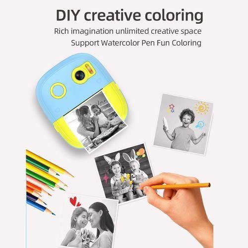 Kids Camera Instant Thermal Printer 2.4 Inch Screen Digital