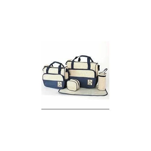 5 In 1 Multi-Function Baby Diaper Changing Bag - Multicolor
