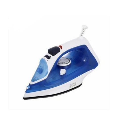Quality Electric Steam Dry Flat Iron - White,Blue