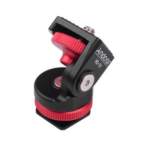 Andoer HS01 Cold Shoe Mount Adapter Bracket Holder