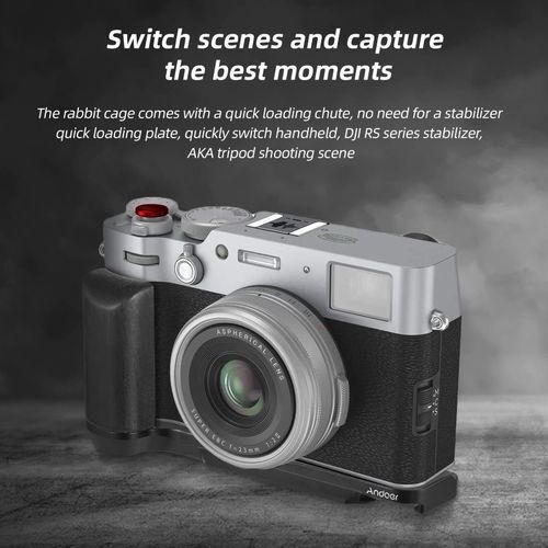 Andoer Camera L Shaped Quick Release Plate Live Streaming