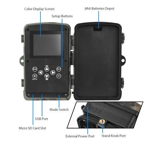 Trail Cameras With Night Vision Motion Activated Waterproof