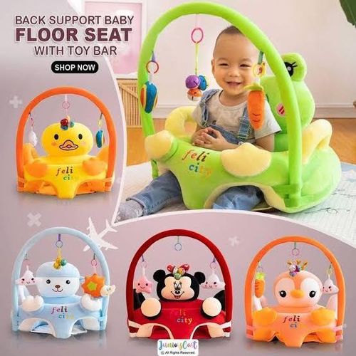Felicity Plushy Baby Seat Trainer With Toys (In all Colours)-Green