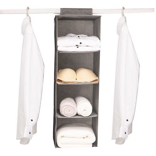 4 Layers Hanging Storage Organizer Tidy - Gray
