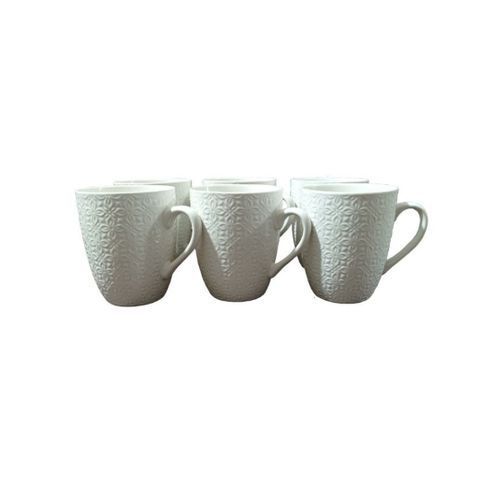 Dinner Set Ceramic Dinner Set + A Free Pair Of kitchen Sandals -White/Silver